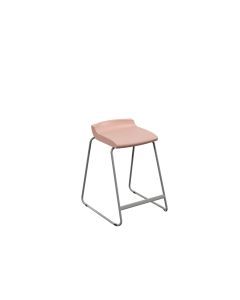 Postura Stool Grey Frame H610mm Rose Blossom