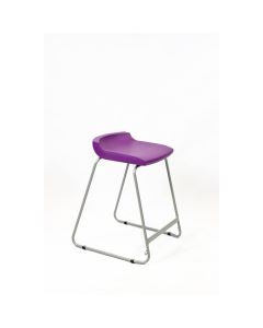 Postura Stool Grey Frame H685mm Grape Crush