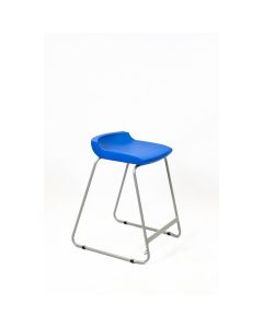 Postura Stool Grey Frame H685mm Ink Blue