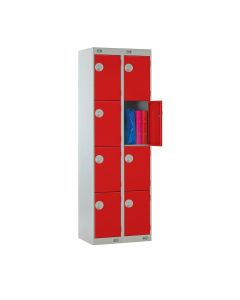 2 Column Locker W300 x D450 x H1800mm Red
