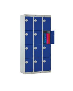 3 Column Locker W300 x D450 x H1800mm Blue