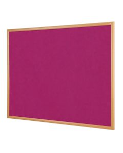 Eco-friendly Noticeboard Oak 1200x1800mm Magenta