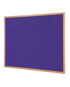Eco-friendly Noticeboard Oak 1200x1800mm Purple