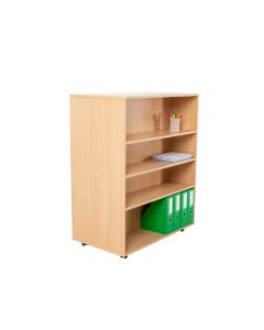 Double Sided Mobile Bookcase H1250mm Beech