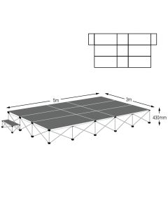 Ultralight Stage Package 15mÂ² Anthracite Grey