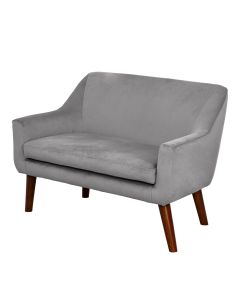 Wild Wood Children's Velvet Sofa Grey