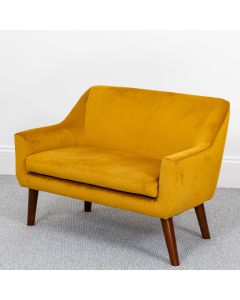 Wild Wood Children's Velvet Sofa Mustard