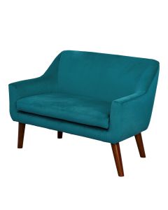 Wild Wood Children's Velvet Sofa Teal