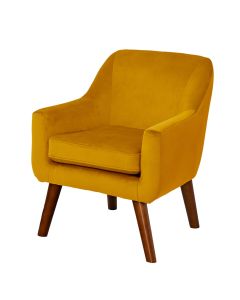 Wild Wood Children's Velvet Chair Mustard