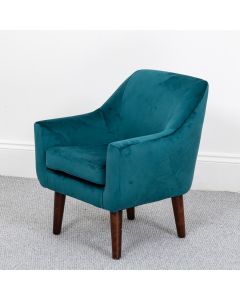 Wild Wood Children's Velvet Chair Teal