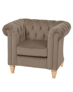 Wild Wood Chesterfield Chair Mink