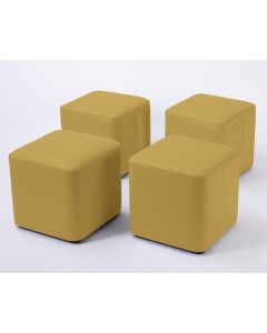 Wild Wood PVC Foam Cube 4pk Mustard