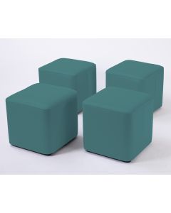 Wild Wood PVC Foam Cube 4pk Teal