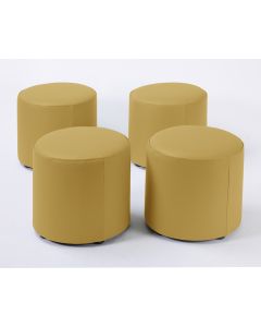Wild Wood PVC Foam Dot 4pk Mustard