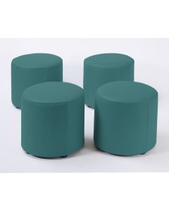 Wild Wood PVC Foam Dot 4pk Teal