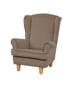 Wild Wood Wingback Chair Mink