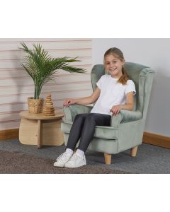 Wild Wood Wingback Chair Sage
