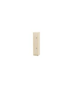 2 Door Wooden Locker H1370mm Handle Maple
