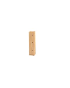 3 Door Wooden Locker H1370mm Handle Beech