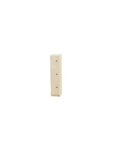 3 Door Wooden Locker H1370mm Handle Maple