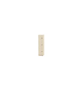 3 Door Wooden Locker H1370mm Inset Handle Maple