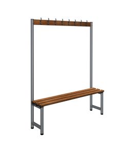 Single Cloakroom Unit L1000mm Silver