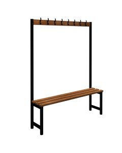 Single Cloakroom Unit L2000mm Black