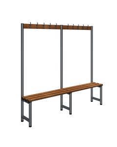 Single Cloakroom Unit L2000mm Grey