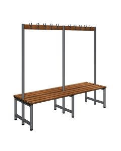 Double Sided Cloakroom Unit L2000mm Grey