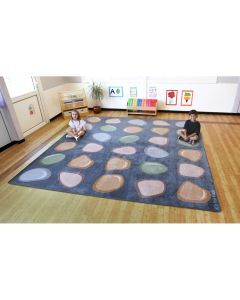 Natural Worldâ„¢ Pebble Placement Carpet 3m x 3m