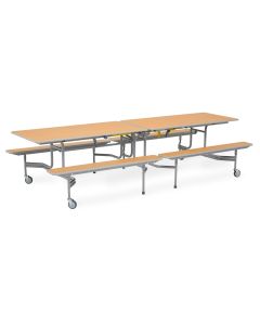 BY Bench Folding Dining Table 12 Seats Beech H690mm