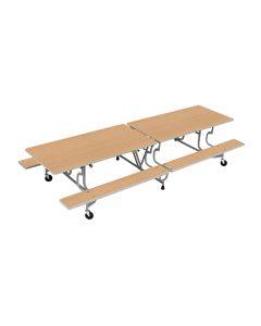 BY Bench Folding Dining Table 20 Seats Beech H740mm