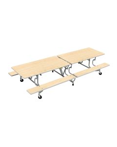 BY Bench Folding Dining Table 16 Seats Maple H740mm