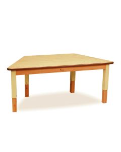 Height Adjustable Trapezoid Table W1120 x D560mm