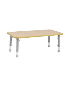 Milan Rectangular Table 6 Seater Grey Frame