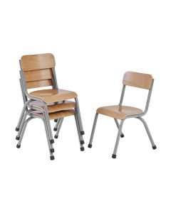 Milan Chair H350mm Grey Frame Pack of 4