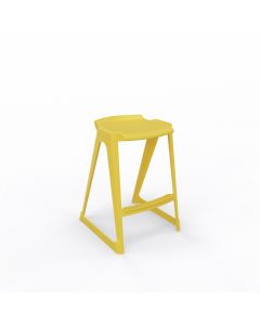 EN One Stool 610mm Banana Yellow with bag hook