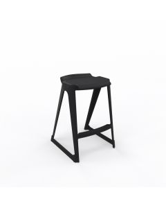 EN One Stool 685mm Black with bag hook
