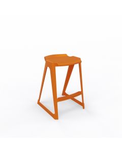 EN One Stool 685mm Mandarin Orange with bag hook
