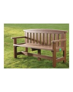 Recycled Plastic Traditional Bench 3 Seater Brown