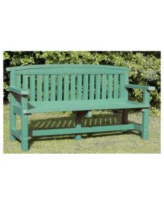 Recycled Plastic Traditional Bench 3 Seater Green