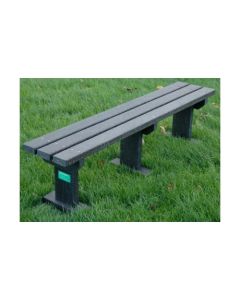 Eco Sturdy Adult Bench 3 Seater H490mm Black