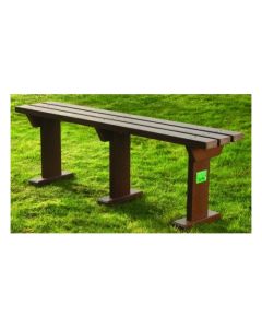 Eco Sturdy Adult Bench 3 Seater H490mm Brown