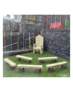 1.2m Stump and Sleeper Bench