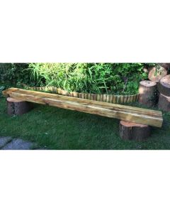 2.4m Stumps and Sleeper Bench