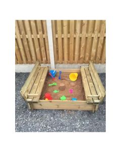 Sandpit with Folding Lid Seats