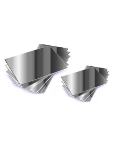 Flat Plastic Mirrors Pack of 10