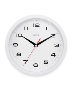 12 Hour Dial Clock 245mm White