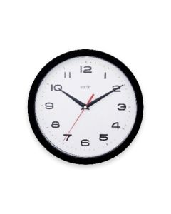 12 Hour Dial Clock 245mm Black