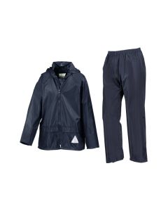 Child Waterproof Jacket   Trousers 7-8 Years Navy